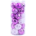 thumbnail image 1 of Pack of 24 Decorative Christmas Sphere Ornament Holiday Celebrations Christmas Sphere Sturdy Plastic Home Decoration, 1 of 9