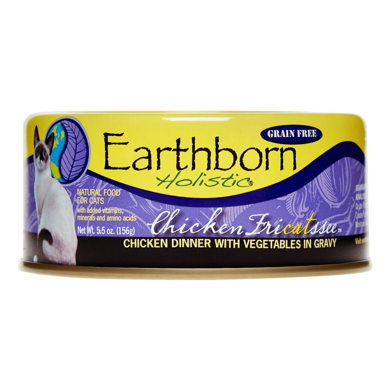 Earthborn Holistic Grain Free Chicken Fricatssee Canned Cat Food Earthborn Holistic Grain Free Chicken Fricatssee Canned Cat Food