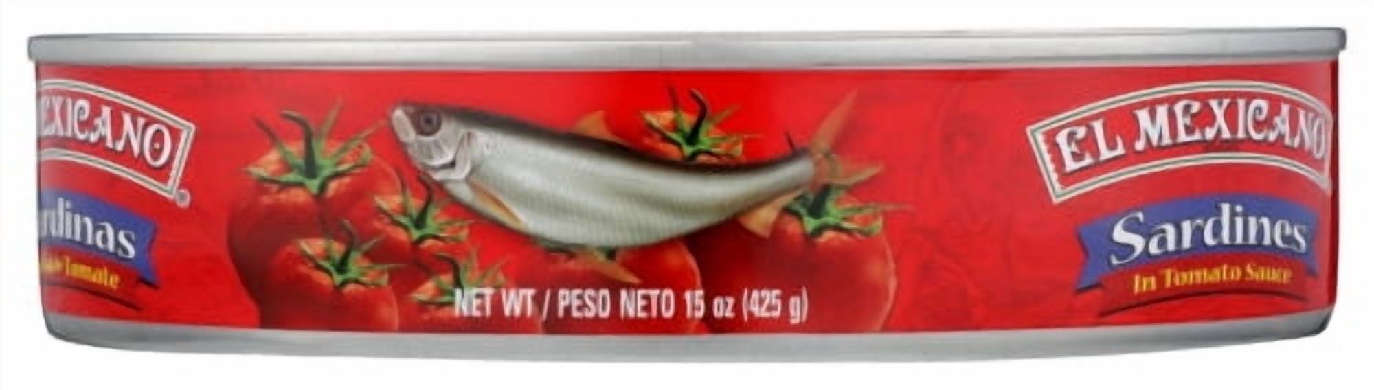 Pack of 24 El Mexicano Sardines in Tomato Sauce 15 oz Can