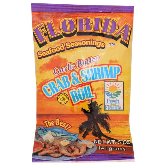 Pack of 24, Florida Seafood Garlic Butter Crab & Shrimp Boil, 5 oz