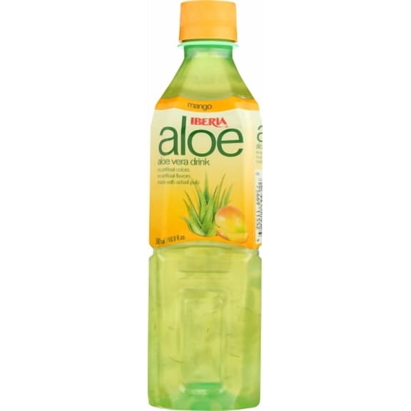 Pack of 24 Iberia Aloe Vera Mango 16.9 oz