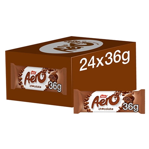 (Pack of 24) Nestle Aero Milk Chocolate Bar 1.26 Oz