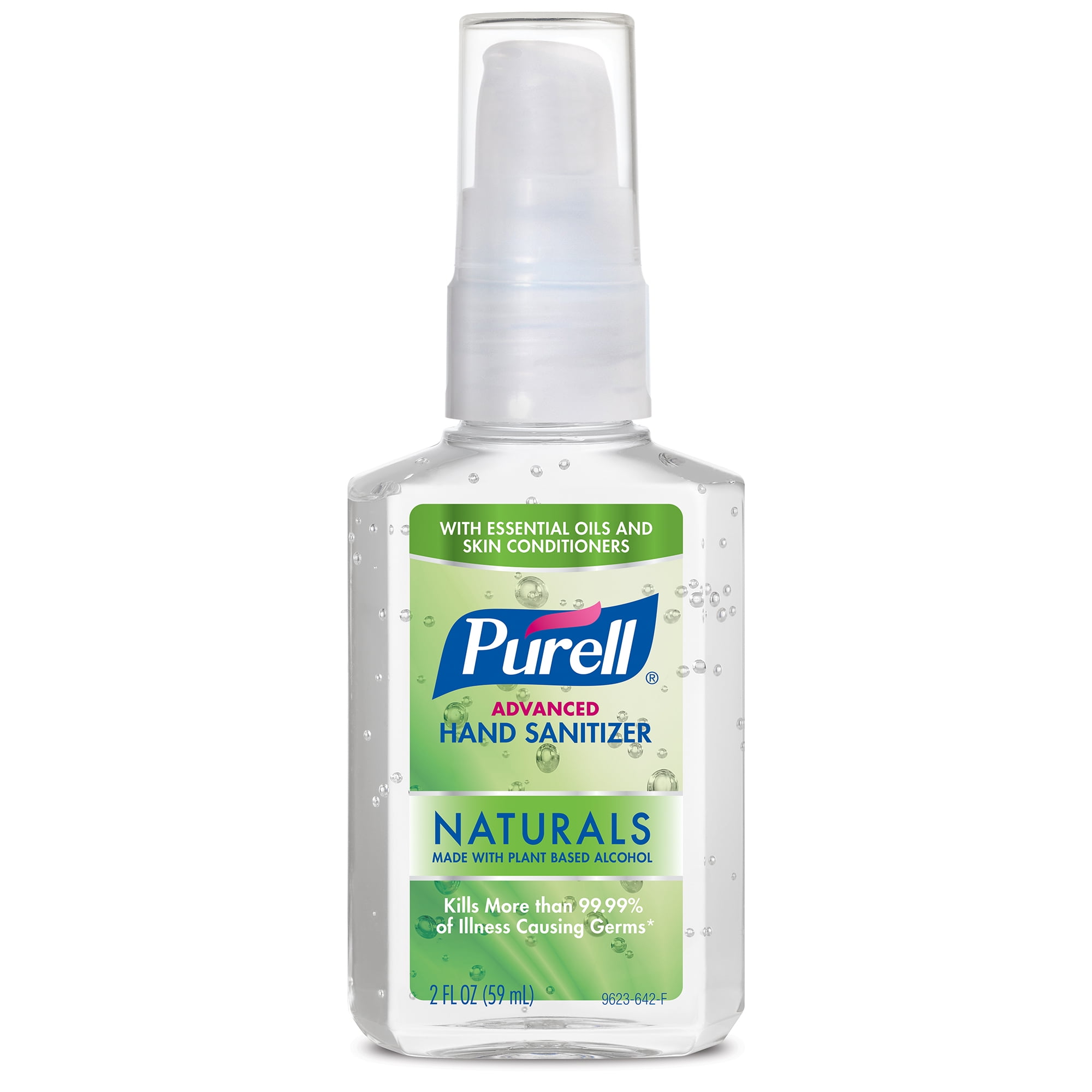 (Pack of 24) PURELL Advanced Hand Sanitizer Naturals Gel, 2 fl oz Personal Pump Bottle