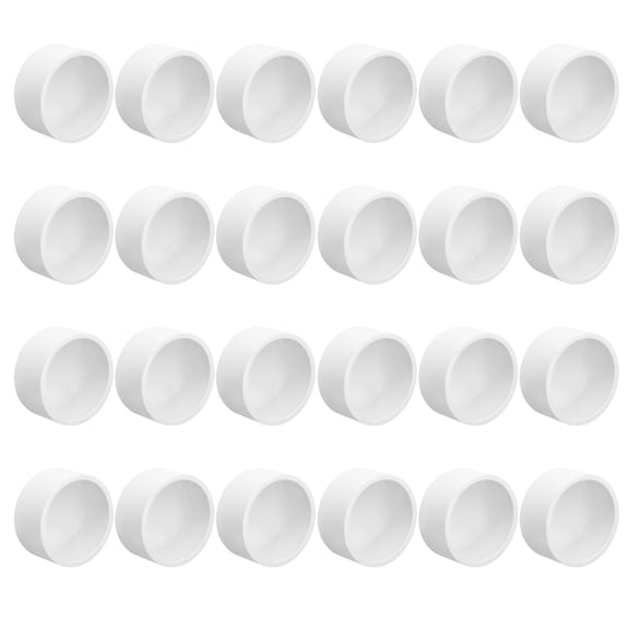 Pack of 24 Practical PVC Pipe Covers Multiple Sizes Accessory for Plumbing Furniture Protective and Pipe Sealing