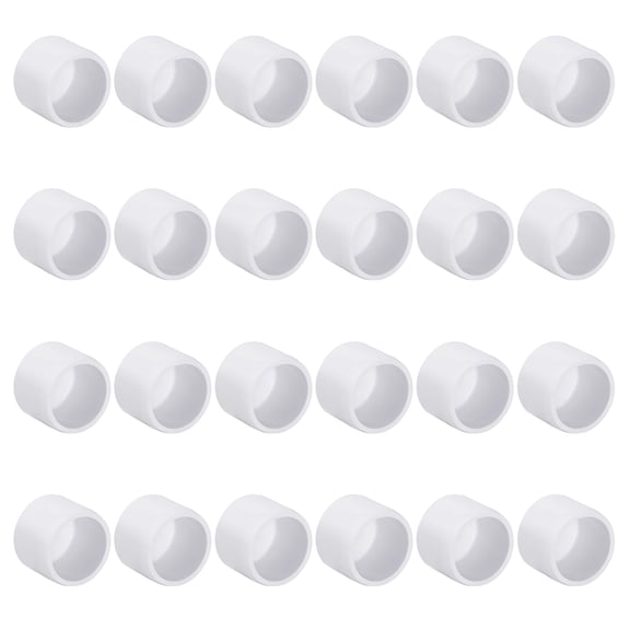 Pack of 24 Practical PVC Pipe Covers Multiple Sizes Accessory for Plumbing Furniture Protective and Pipe Sealing