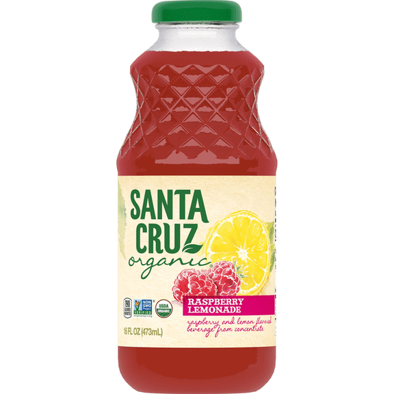 (Pack of 24) Santa Cruz Raspberry Lemonade 16 Fl Oz