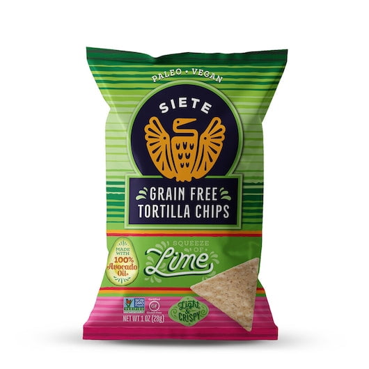 (Pack of 24) Siete Lime Tortilla Chips 1 Oz