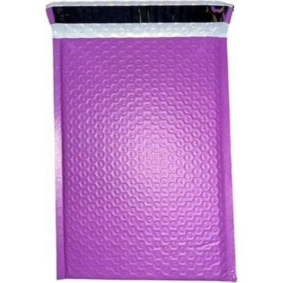 Pack of 25#1 7.25" x 11" Poly Bubble Lined Mailer Padded Envelopes Purple