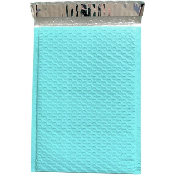 Pack of 25#1 7.25" x 11" Poly Bubble Lined Mailer Padded Envelopes Teal