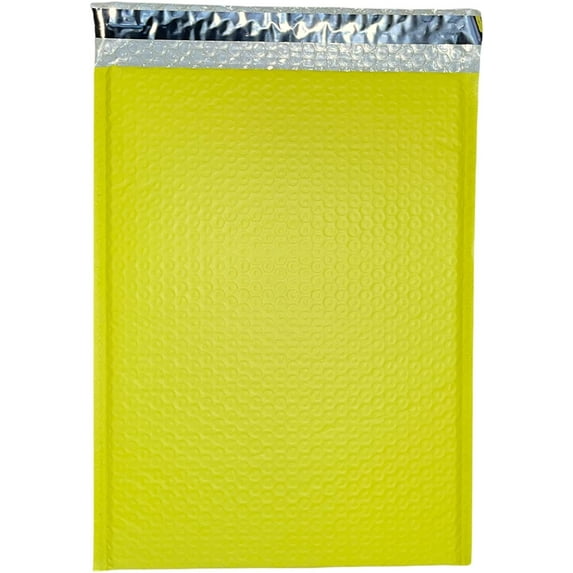Pack of 25#1 7.25" x 11" Poly Bubble Lined Mailer Padded Envelopes Yellow