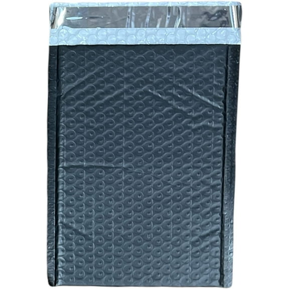 Pack of 25#4 9.5" x 13.5" Poly Bubble Lined Mailer Padded Envelopes Black