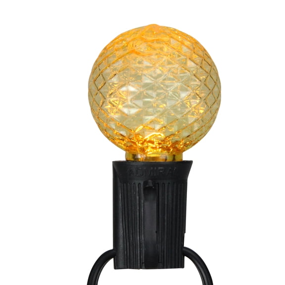 Northlight Faceted LED G40 Globe Christmas Replacement Bulbs - Multicolor - Pack of 25
