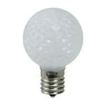 thumbnail image 1 of Northlight Faceted LED G40 Globe Christmas Replacement Bulbs - Pure White  - Pack of 25, 1 of 1
