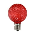 thumbnail image 1 of Northlight Pack of 25 Faceted LED G50 Red Christmas Replacement Bulbs, 1 of 1