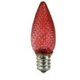 Pack of 25 Faceted LED Red C9 Christmas Replacement Bulbs