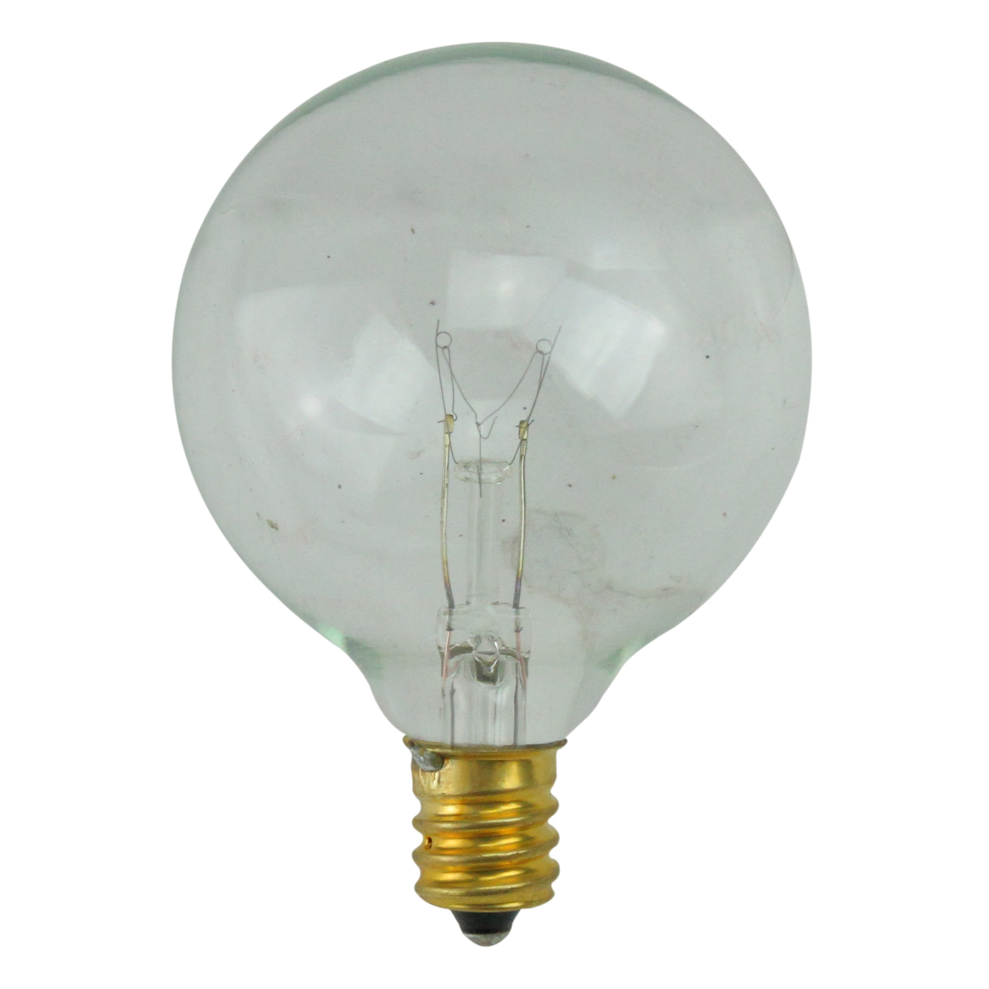 Northlight G50 GlobeTransparent Incandescent Christmas Replacement Bulbs - Clear - Pack of 25