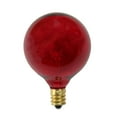thumbnail image 1 of Pack of 25 Incandescent G50 Red Christmas Replacement Bulbs, 1 of 2