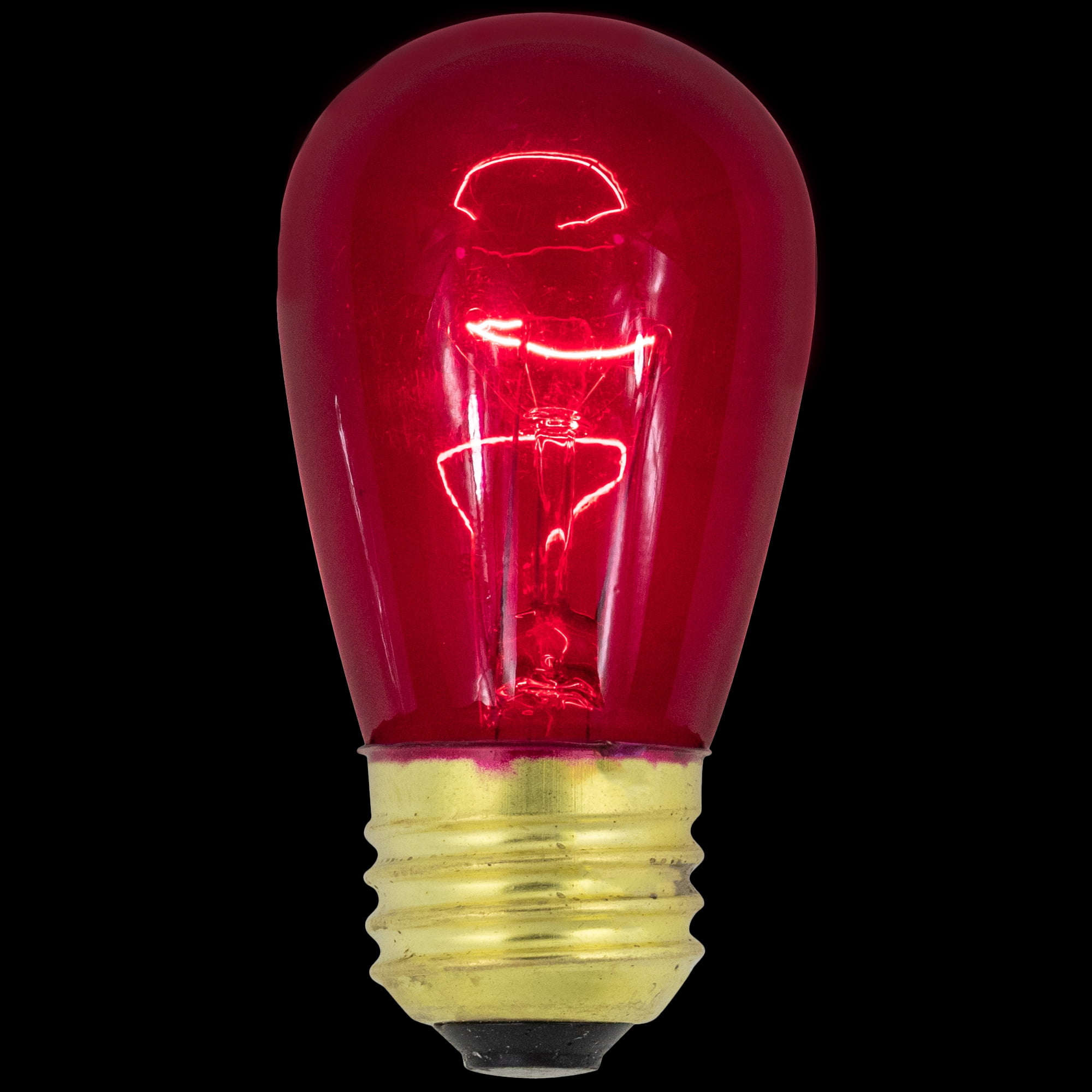 Northlight Transparent Incandescent S14 Edison Style Christmas Replacement Bulbs - Purple - Pack of