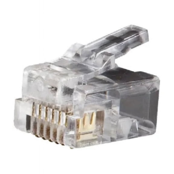 Pack of 25 Klein Tools Modular Telephone Plugs RJ12 6P6C VDV826-600