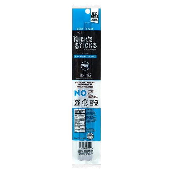 Pack of 25, Nicks Sticks Beef, 1.7 oz