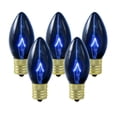 thumbnail image 1 of Pack of 25 Transparent Blue C7 Twinkle Replacement Christmas Light Bulbs, 1 of 2