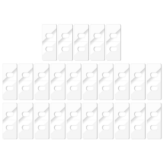 Pack of 25 Vertical Blind Repair Tab, PET White Savers for Home and Office