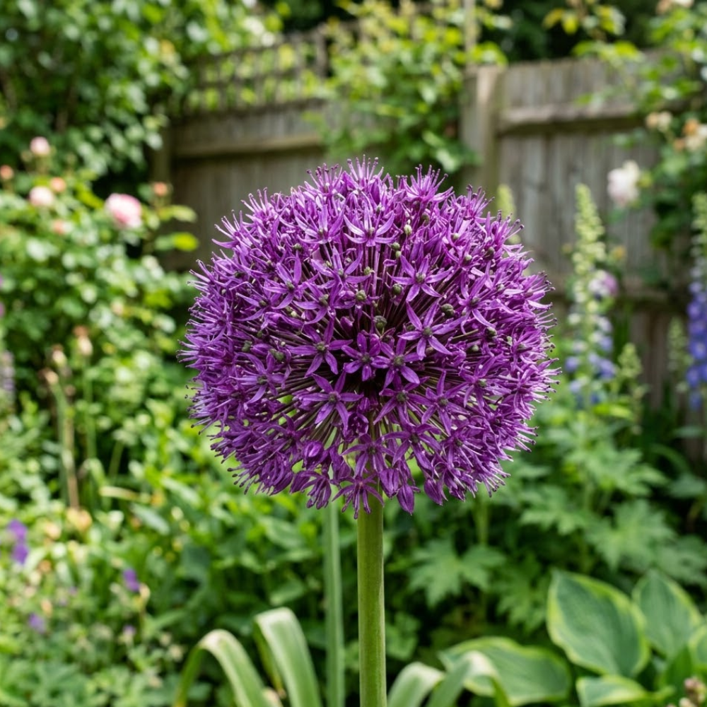 Pack of 250 Giant Allium Seeds for Planting, Ornamental Onions, Purple Allium Flowers