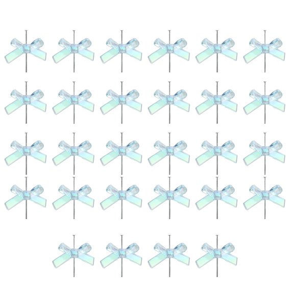 Pack of 28 Acrylic Bowknot Beads Necklace Bracelet Beads Acrylic Texture