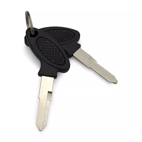 Pack of 2pcs Blank Uncut Keys Left Blade Groove for GY6 Chinese Scooters Pocket Bikes Motorcycle Moped ATV (Left Blade)