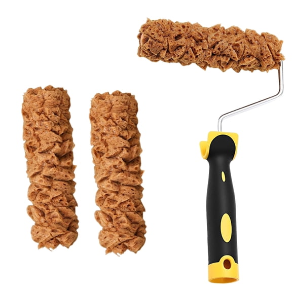 Pack of 3 6Inch Drywall Compound Rollers with Frame for Painting Surfaces