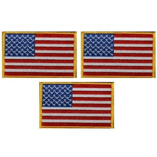 Anley Tactical USA Flag Patches 2-Pack 2-in x 3-in Black and Gray