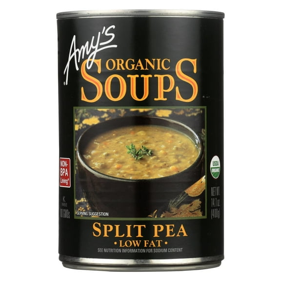 (Pack of 3)Amy's - Organic Fat Free Split Pea Soup - 14.1 oz