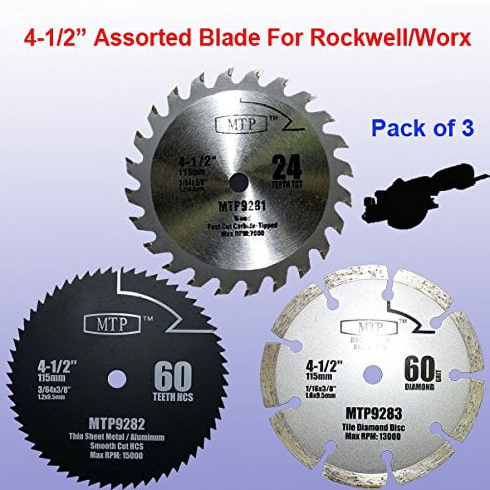 BLACK+DECKER & DeWALT 6 1/2 Carbide Circular Saw Blade Set, With 5/8 Arbor