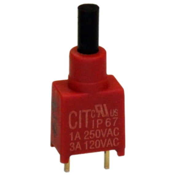 Pack of 3 BSP10TCQ Switch PB SPST-NO 3A 120V, Bulk, RoHS