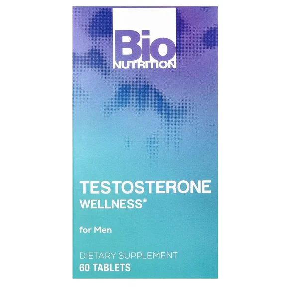 Pack of 3, Bio Nutrition Testosterone Wellness for Men, 60 Tablets