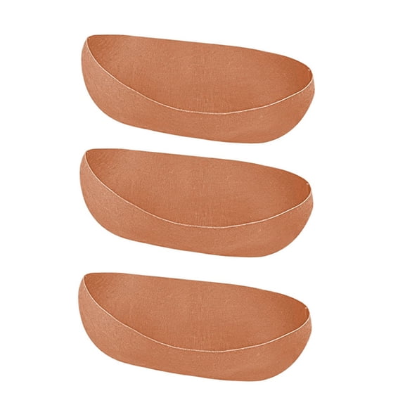 Pack of 3 Breathable Felt Planter Liners Grooved Window Box Inserts for Outdoor Baskets Vegetables Flower Pots