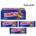 thumbnail image 1 of Pack of 3 CRUNCH: Milk Chocolate and Crisped Rice - Full Size Wrapped Candy Bar, 1.55 oz Each, 1 of 6