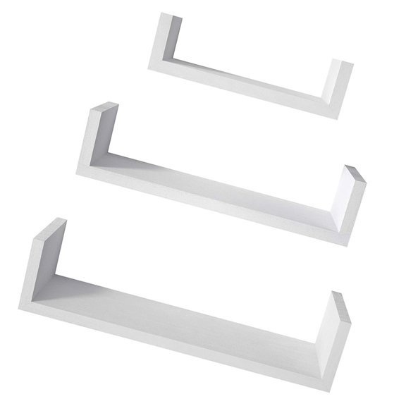 Pack of 3 Childrens Safe Shelves for Toy Book Display with Coated Finish
