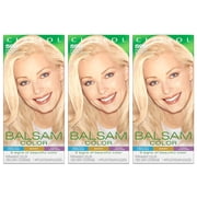 Pack of 3 Clairol Balsam Permanent Hair Color, 599 Ultra Light Natural Blonde