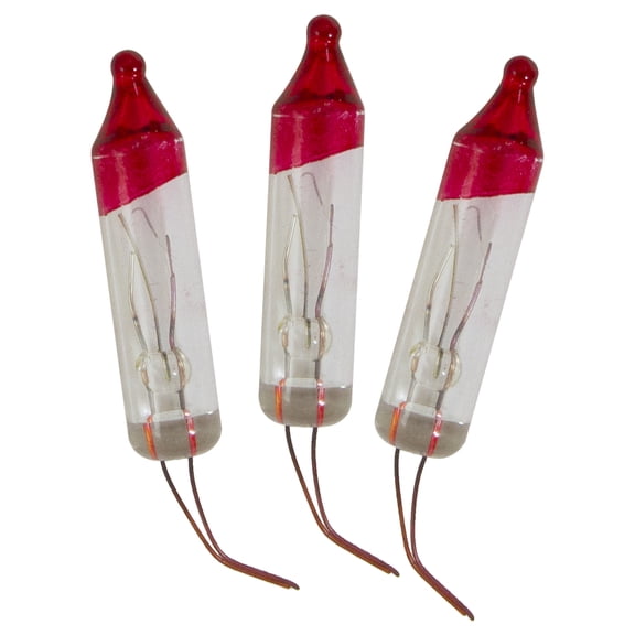 Northlight Mini Flasher Christmas Replacement Bulbs - 3.5 Volts - Clear - Pack of 3