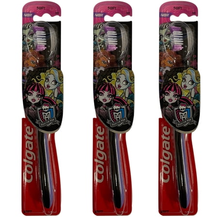 Pack of (3) Colgate Monster High Toothbrush, Soft 1 ea