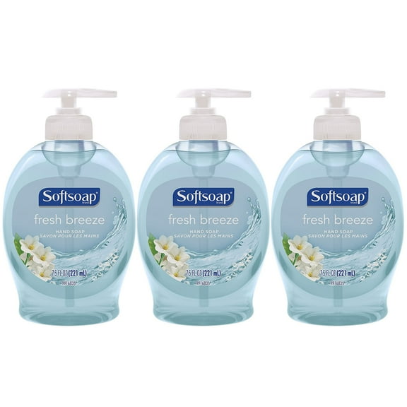 Pack of (3) Colgate-Palmolive Softsoap Hand Soap Fresh Breeze, 7.5 Fl Oz