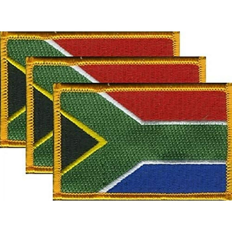 Pack of 3 Country Flag Patches 3.50 x 2.25, Three International  Embroidered Iron On or Sew On Flag Patch Emblems (Northern Ireland)