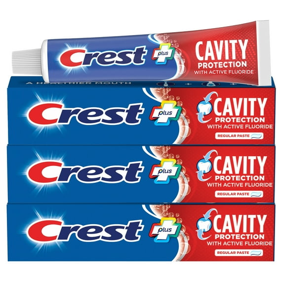 Pack of (3) Crest Cavity Protection Toothpaste Regular - 8.2 oz