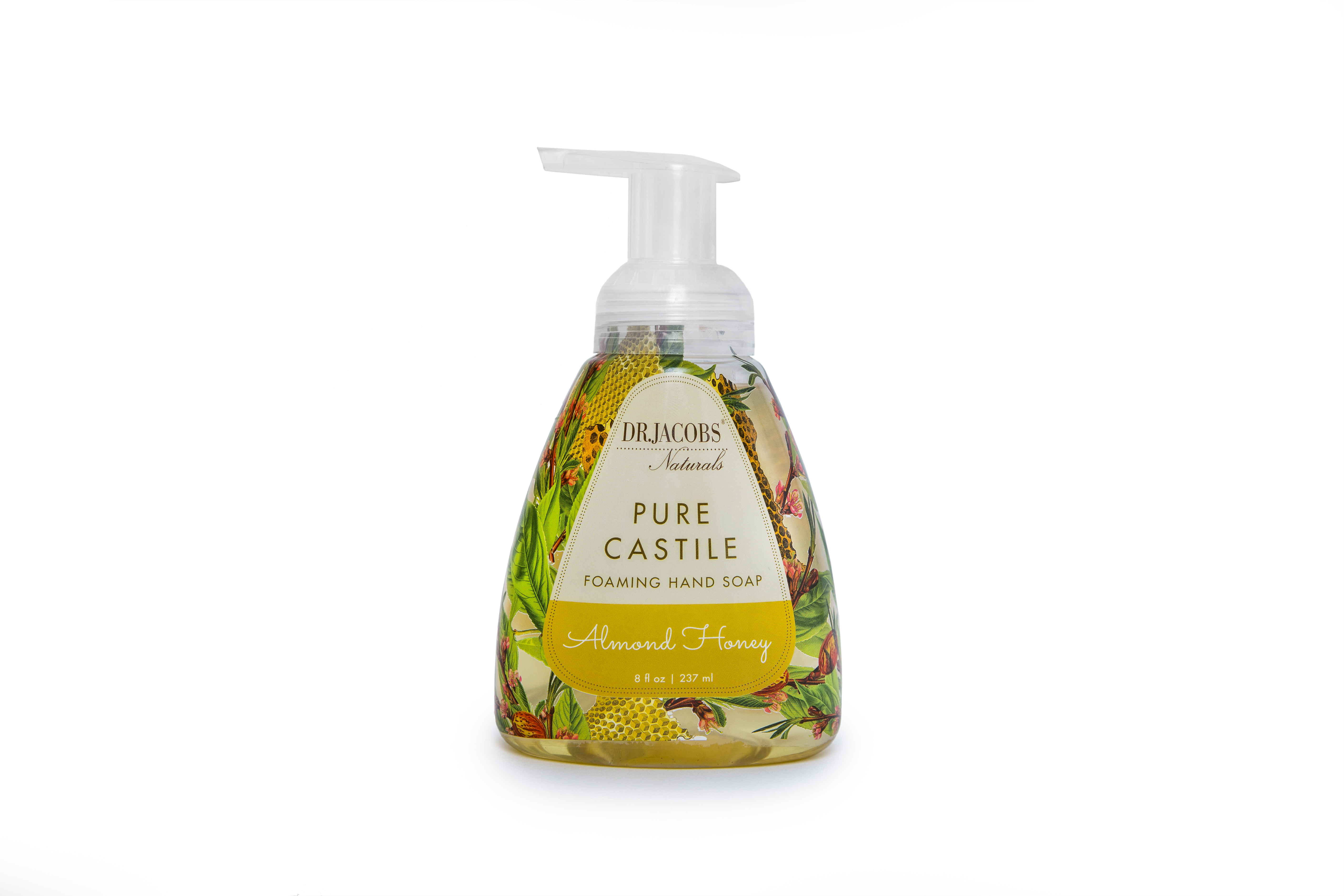 (Pack of 3) Dr. Jacobs Naturals Pure Castile Foaming Hand Soap, Almond Honey, 8 Oz - image 1 of 2