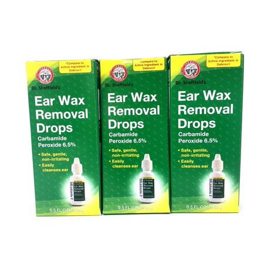 Pack of 3 Dr. Sheffield's Ear Wax Removal Drops, 0.5 fl oz
