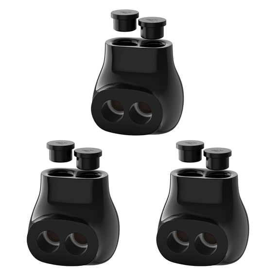 Pack of 3 Easy Insulated Electrical Terminals Single Entry Splices Connectors Convenient for 2 14AWG Wire Ranges