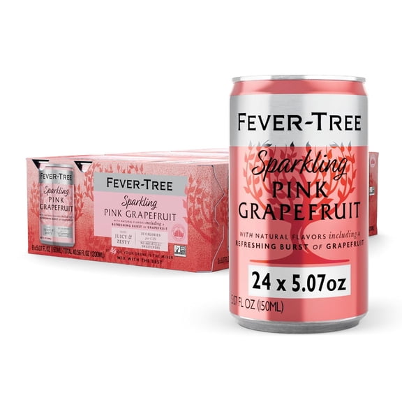 (Pack of 3) Fever Tree Sparkling Mixer Pink Grapefruit 40.56 Fl Oz