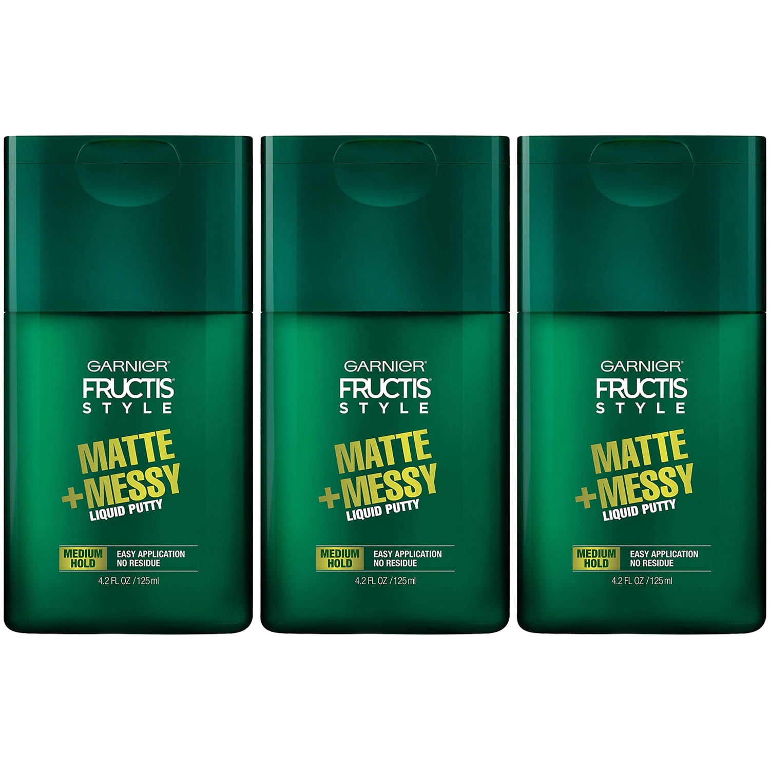 Pack of (3) Garnier Fructis Style Matte And Messy Liquid Hair Putty for
