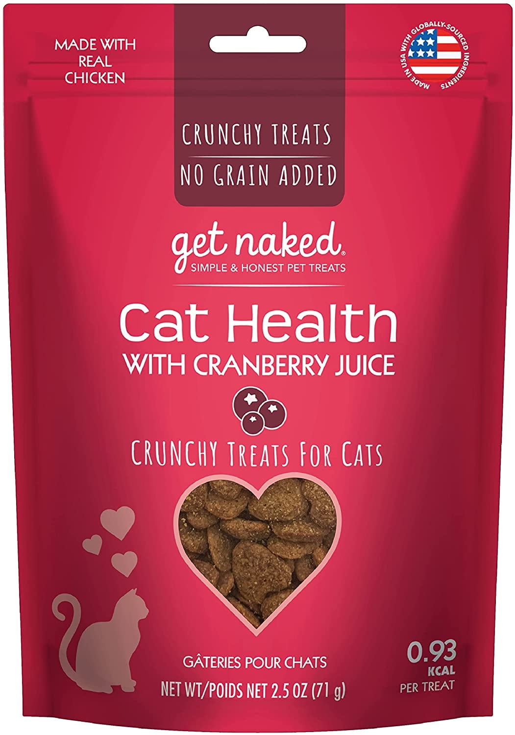 [Pack of 3] Get Naked Urinary Health Natural Cat Treats 2.5 oz